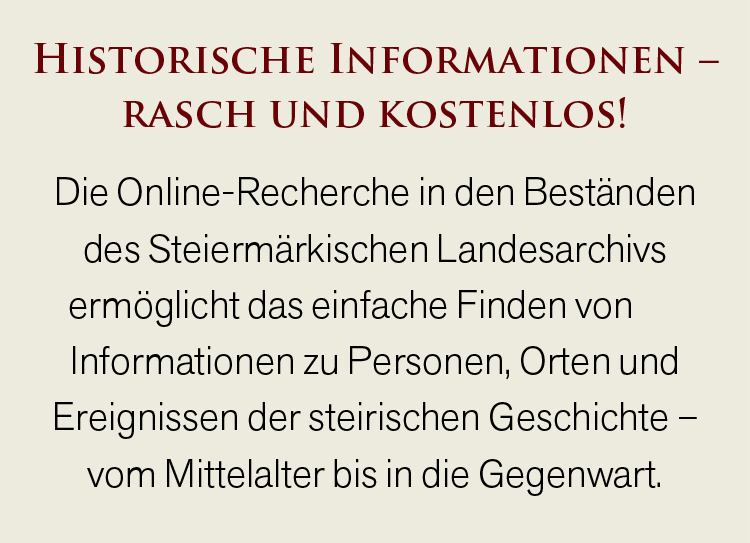 Zur Online-Recherche © StLA