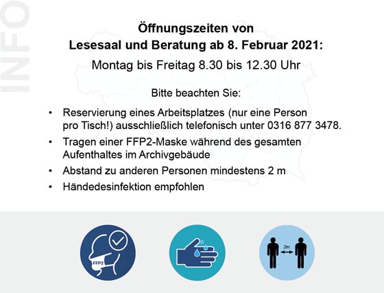 Öffnungszeiten © StLA Öffnungszeiten © StLA